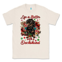 Natural Christmas life is better with a dachshund Classic Tee - JahusDesignShop
