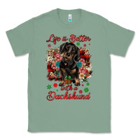 Sage Christmas life is better with a dachshund Classic Tee - JahusDesignShop