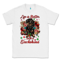 White Christmas life is better with a dachshund Classic Tee - JahusDesignShop