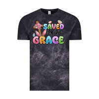 Cloud Black saved by his grace Vintage Tee - MaliasSmallBusiness