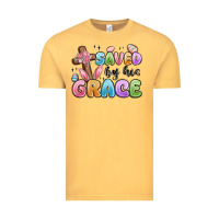 Vintage Mustard saved by his grace Vintage Tee - MaliasSmallBusiness