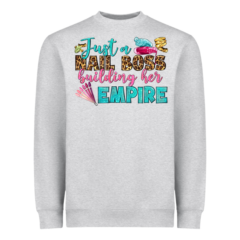 Just A Nail Boss Building Her Empire Bbs Heavyweight Sweatshirt by BundleAndBundleShop | Teevron