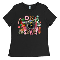Black christmas oh snap Ladies Tee - AdoDesignShop