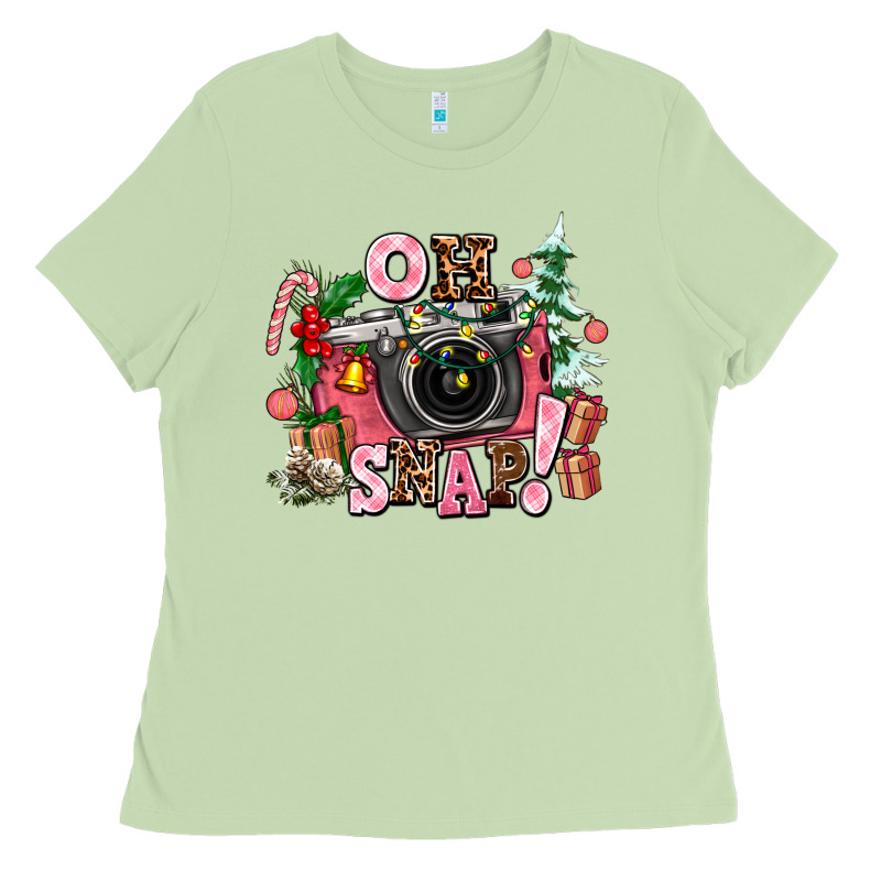 Christmas Oh Snap Ladies Tee by AdoDesignShop | Teevron