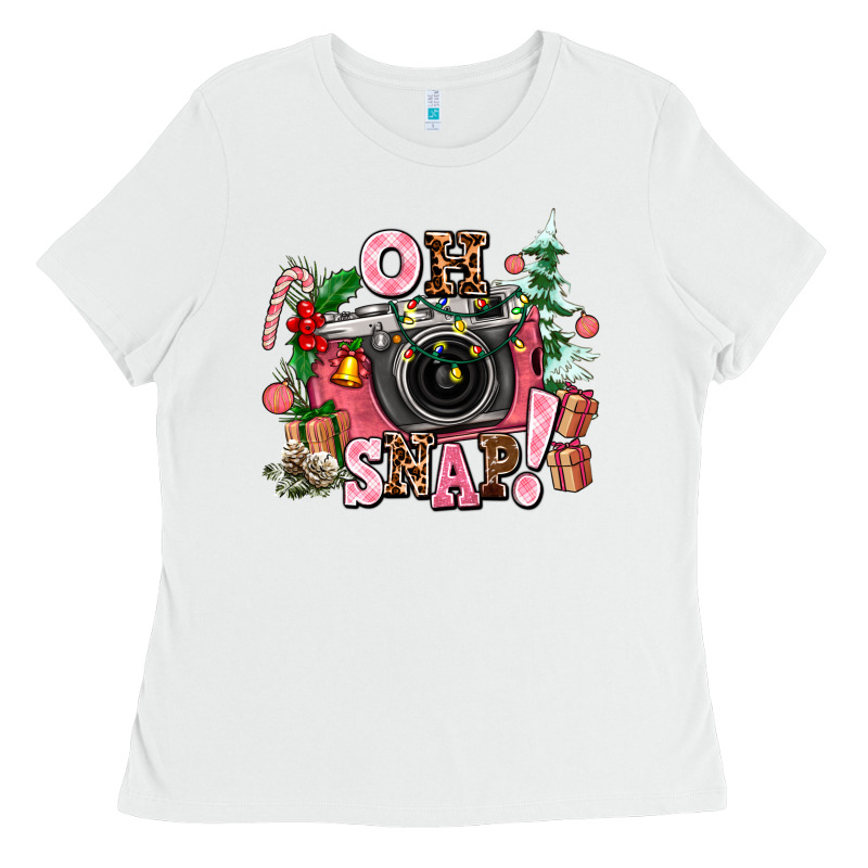 Christmas Oh Snap Ladies Tee by AdoDesignShop | Teevron