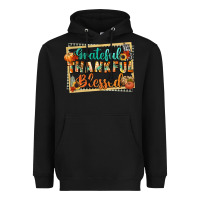 Black thankful grateful blessed Heavyweight Hoodie - CowGirlArtShop