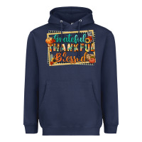 Navy thankful grateful blessed Heavyweight Hoodie - CowGirlArtShop