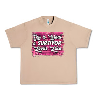 Burro This is what a survivor looks like Breast Cancer Urban Heavy Tee - NancyCooperArtShop