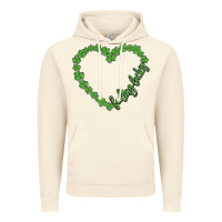 Vintage Artic shamrock heart felling lucky Vintage Hoodie - MaliasSmallBusiness