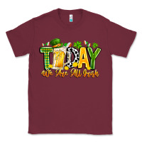 Burgundy today we are all irish Classic Tee - CowhideDigitalArt