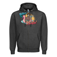 Charcoal Heather Bitches be floatin' skeleton summer Zipper Hoodie - NancyCooperArtShop