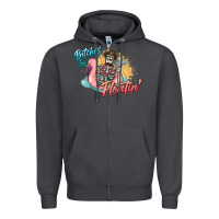 Smoke Bitches be floatin' skeleton summer Zipper Hoodie - NancyCooperArtShop