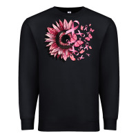 Black cancer sunflower Premium Sweatshirt - CowGirlArtShop
