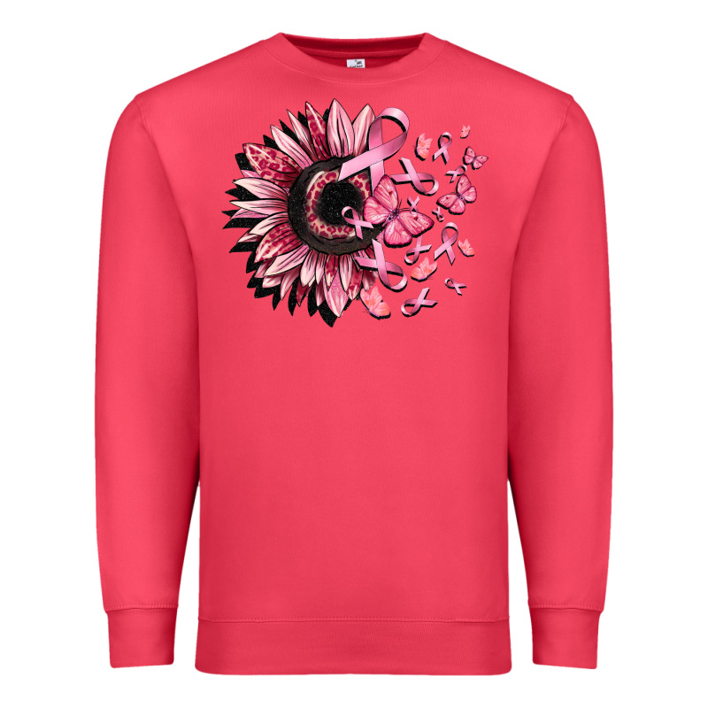 Cancer Sunflower Premium Sweatshirt by CowGirlArtShop | Teevron