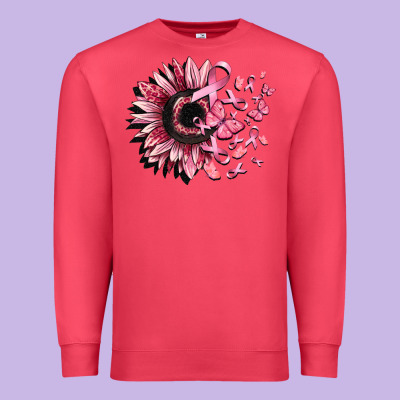 Cancer Sunflower Premium Sweatshirt Designed By Cowgirlartshop