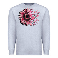 Heather Grey cancer sunflower Premium Sweatshirt - CowGirlArtShop