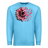 Ocean Blue cancer sunflower Premium Sweatshirt - CowGirlArtShop