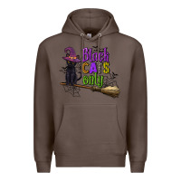 Coffee black cats only Premium Hoodie - CowGirlArtShop