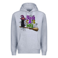 Heather Grey black cats only Premium Hoodie - CowGirlArtShop