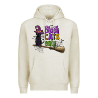 Oatmeal Heather black cats only Premium Hoodie - CowGirlArtShop