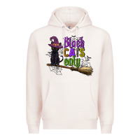 Pale Pink black cats only Premium Hoodie - CowGirlArtShop