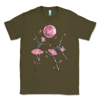 Army Green skeleton ballerina Classic Tee - MaliasSmallBusiness