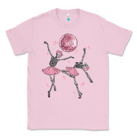 Bubblegum Pink skeleton ballerina Classic Tee - MaliasSmallBusiness