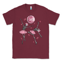Burgundy skeleton ballerina Classic Tee - MaliasSmallBusiness