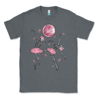 Charcoal Heather skeleton ballerina Classic Tee - MaliasSmallBusiness