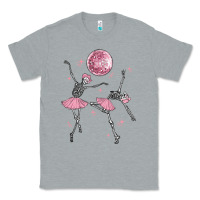 Heather Grey skeleton ballerina Classic Tee - MaliasSmallBusiness