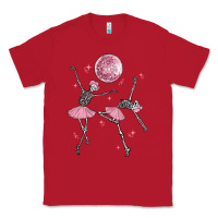 Red skeleton ballerina Classic Tee - MaliasSmallBusiness