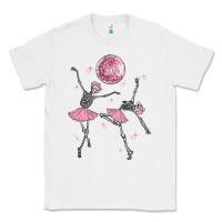 White skeleton ballerina Classic Tee - MaliasSmallBusiness