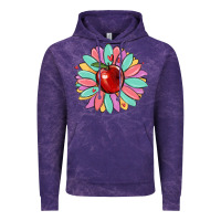 Cloud Purple teacher apple Vintage Hoodie - MaliasSmallBusiness
