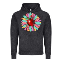 Vintage Black teacher apple Vintage Hoodie - MaliasSmallBusiness