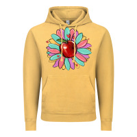 Vintage Mustard teacher apple Vintage Hoodie - MaliasSmallBusiness