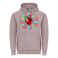 Vintage Zinc teacher apple Vintage Hoodie - MaliasSmallBusiness