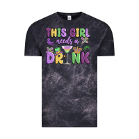 Cloud Black this girl needs a drink Vintage Tee - MaliasSmallBusiness
