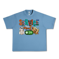 Pebble Blue service mode on Urban Heavy Tee - NancyCooperArtShop