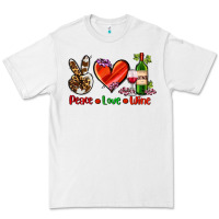 White peace love wine Premium Tee - AdoDesignShop