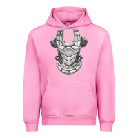 Fuchsia Pink Chest Protector Fa Element Urban Hoodie - FaDigitalArtStudio