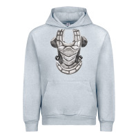 Heather Grey Chest Protector Fa Element Urban Hoodie - FaDigitalArtStudio