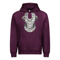 Mauve Wine Chest Protector Fa Element Urban Hoodie - FaDigitalArtStudio