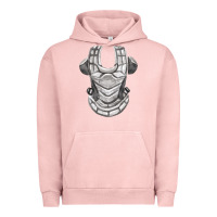 Pigment Salmon Chest Protector Fa Element Urban Hoodie - FaDigitalArtStudio