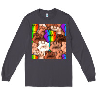 Smoke Pride lgbtq fists seamless pattern Long Sleeve Tee - BundleAndBundleShop
