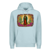 Blue Mist western our lady of Guadalupe Premium Hoodie - JahusDesignShop