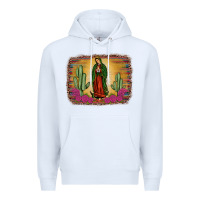White western our lady of Guadalupe Premium Hoodie - JahusDesignShop