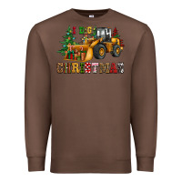 Chestnut i dig christmas bulldozer Premium Sweatshirt - CowGirlArtShop