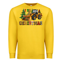 Lemon i dig christmas bulldozer Premium Sweatshirt - CowGirlArtShop