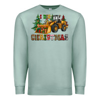 Seafoam i dig christmas bulldozer Premium Sweatshirt - CowGirlArtShop