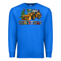 True Royal i dig christmas bulldozer Premium Sweatshirt - CowGirlArtShop